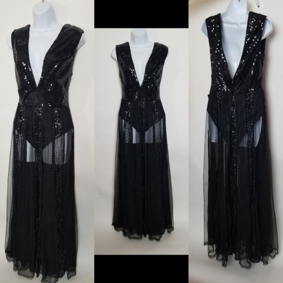 Sheer Sequin Dress - Picture 2 of 6